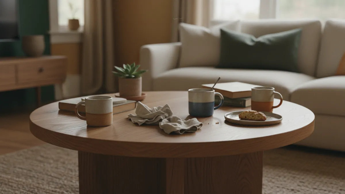 Pourquoi la table ronde est la forme de salon la plus prisée