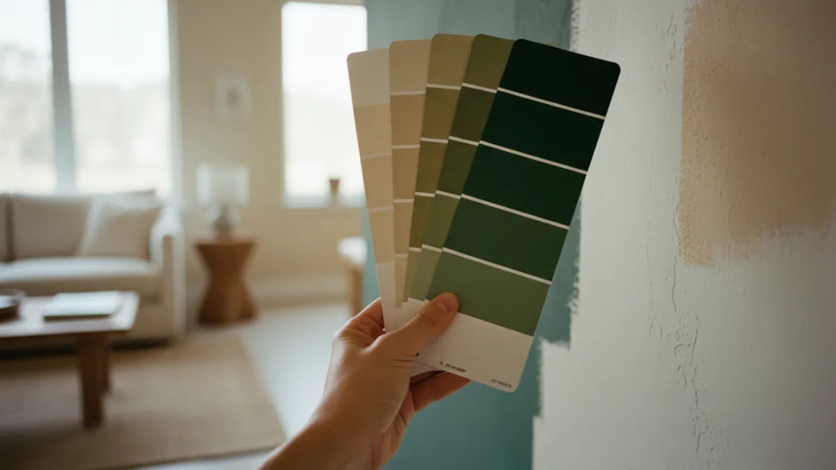 Choisir la couleur des murs d'un salon selon l'exposition